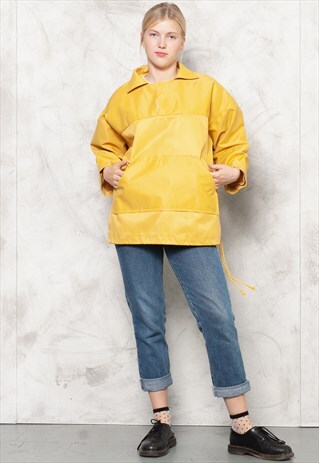 yellow anorak jacket