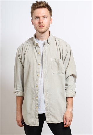 VINTAGE CORDUROY SHIRT GREY