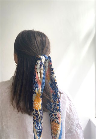COLOURFUL FLORAL PRINT HAIR SCARF