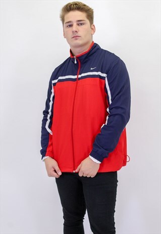 VINTAGE NIKE SHELL JACKET IN RED