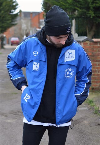 VINTAGE 90'S NIKE FOOTBALL WINDBREAKER TRACK JACKET
