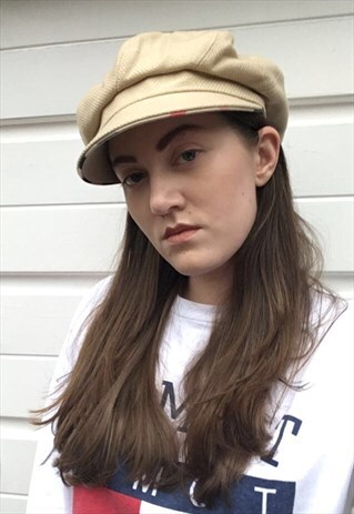WOMENS BEIGE BURBERRY HAT BAKER HAT NOVA CHECK JUDE CAP