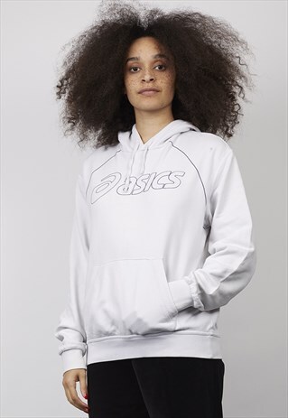 VINTAGE 90'S ASICS OFF-WHITE HOODIE