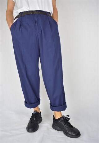 VINTAGE BLUE REGULAR CLASSIC TROUSERS