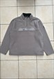 Vintage animal Surfwear  y2K cream 1/4 zip fleece XL