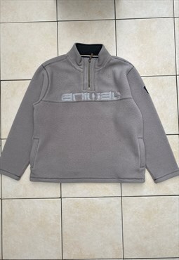 Vintage animal Surfwear  y2K cream 1/4 zip fleece XL