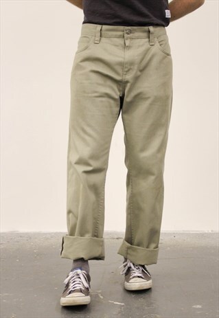 VINTAGE 1980S BEIGE CARHARTT TROUSERS