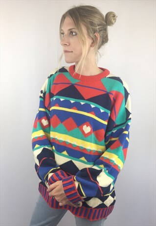 VINTAGE QUIRKY PATTERNED FESTIVAL JUMPER