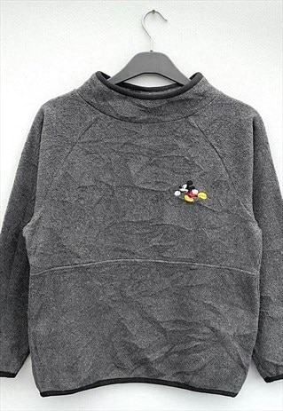 Vintage Mickey unlimited Mickey Mouse grey fleece small 