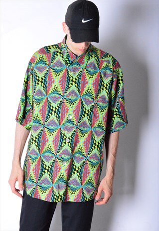 VINTAGE 90S COLOURFUL PSYCHEDELIC FESTIVAL SHIRT