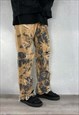 BLEACHED BLACK LEVIS 501 RIPPED JEANS BAGGY (36 X 31)