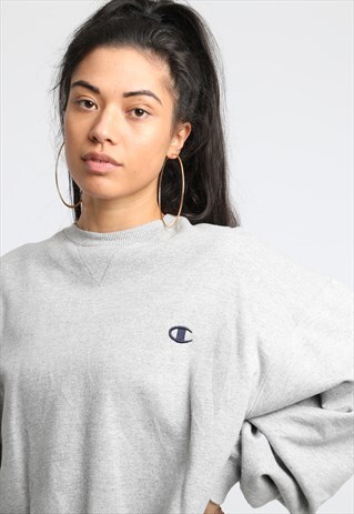 90S CHAMPION EMBROIDERED LOGO SWEATSHIRT