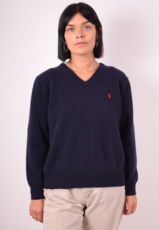POLO RALPH LAUREN WOMENS VINTAGE JUMPER SWEATER LARGE 90S