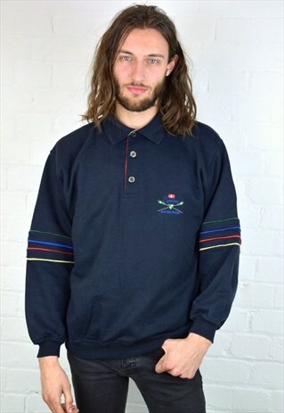 VINTAGE 90'S 1/4 BUTTON SWEATSHIRT