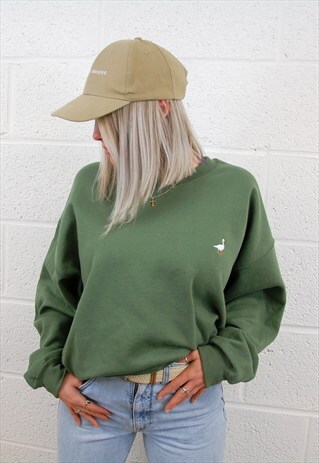 G&G UNISEX MILITARY GREEN GOOSE SWEATSHIRT