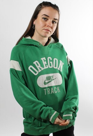 green nike hoodie vintage