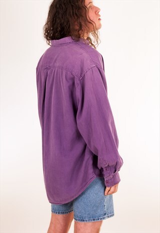 VINTAGE LINEN BUTTON UP SHIRT
