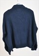 VINTAGE 90S 1/4 ZIP JUMPER IN BLUE