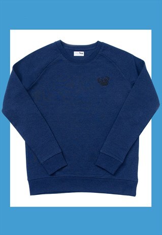 WOMEN'S SWEATSHIRT WITH PUG DOG EMBROIDERY
