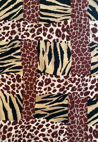 ANIMAL PRINT SILKY SCARF