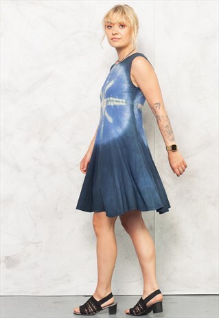 VINTAGE 90S TIE DYE SLIP DRESS