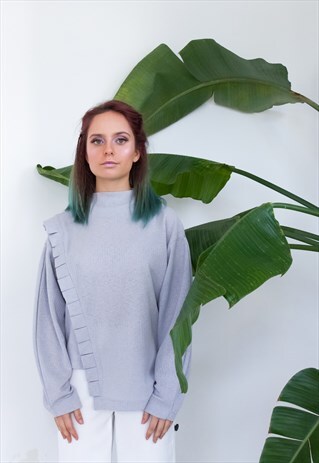 ASYMMETRIC GREY JUMPER