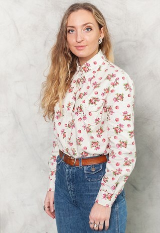 VINTAGE 70S DITSY PRINT SHIRT