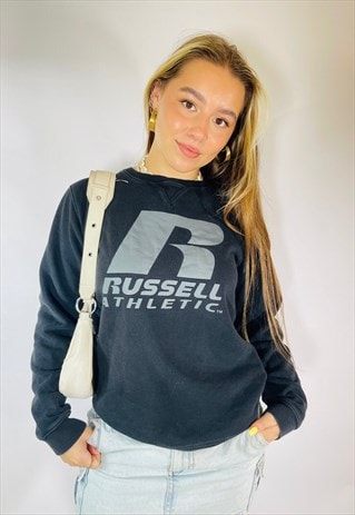 VINTAGE Y2K 00S RUSSELL ATHLETIC BIG LOGO SWEATSHIRT