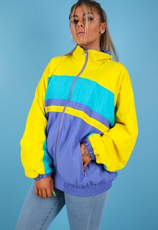 VINTAGE SHELL JACKET IN MULTI NJ594