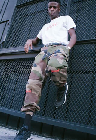 CAMO TROUSERS /BAAD RECYCLED MILITARY TROUSERS