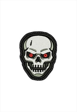 Embroidered Skull  iron on patch / sew on patch