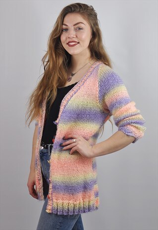 VINTAGE PASTEL KNIT CARDIGAN