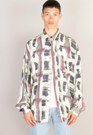 VINTAGE PATTERN SHIRT PTS373