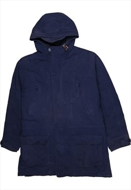 Vintage 90's L.L.Bean Hoodie Sportswear Full Zip Up Blue