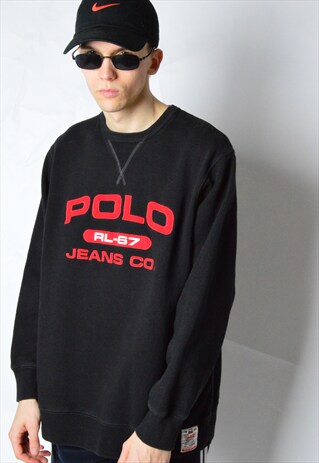 VINTAGE 90S BLACK RALPH LAUREN SWEATSHIRT