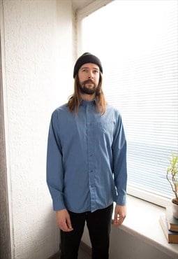 Vintage 80's Blue Shirt