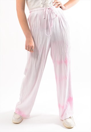 FESTIVAL RETRO PINK HIPPY PANTS.