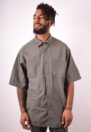 CARHARTT MENS VINTAGE SHIRT XL KHAKI 90S