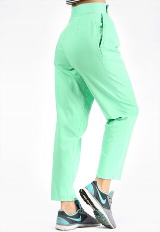 VINTAGE TAPERED PANTS MOM TROUSERS