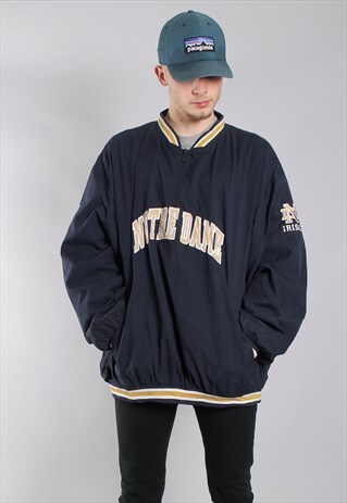 VINTAGE REEBOK NOTRE DAME PULLOVER SWEATSHIRT