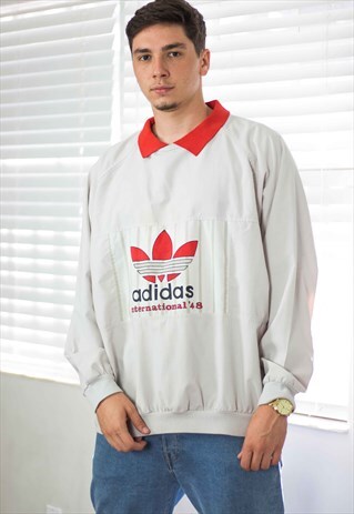 VINTAGE ADIDAS SWEATSHIRT JUMPER LOGO 90S X 14.1