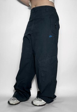 Nike cargo trousers 90s blue vintage  