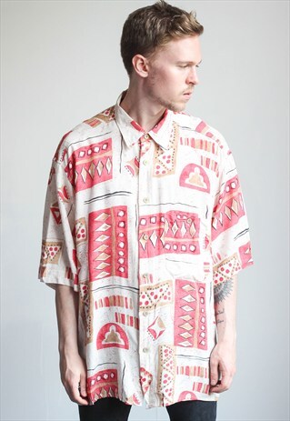VINTAGE OVERSIZED ABSTRACT SHIRT
