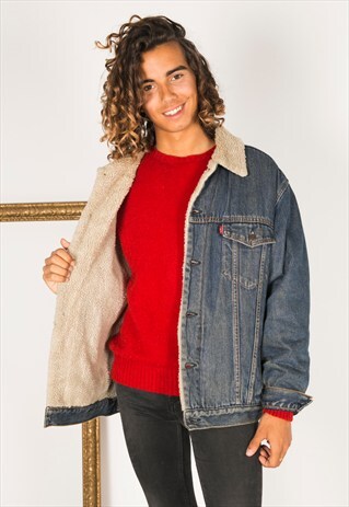 VINTAGE 80S LEVIS WINTER SHEEPSKIN JACKET / R1210C401