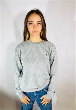 Vintage Size Small Ralph Lauren Sweatshirt in Grey