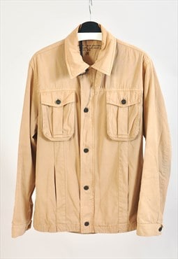 Vintage 00s utility jacket in beige