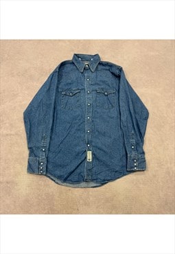 Vintage Western Shirt Men's L