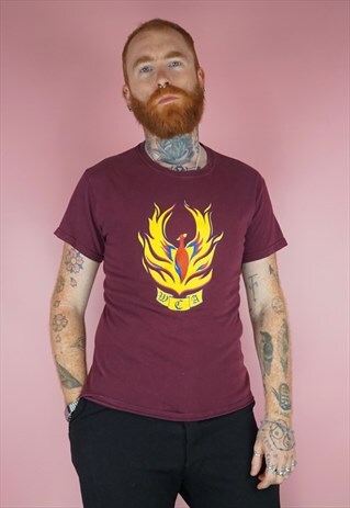 VINTAGE 1990S MAROON WCA T-SHIRT