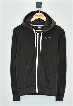 Vintage Nike Zip Up Hooded Sweatshirt Black XSmall