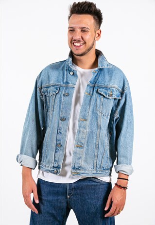 VINTAGE 70S RARE TOMMY HILFIGER DENIM JACKET / S7557